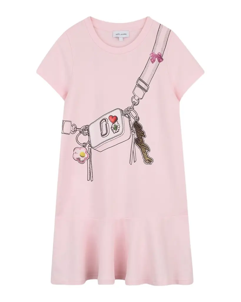 Marc Jacobs Girl 's The Trompe L 'oeil Snapshot Dress, Size 4-6