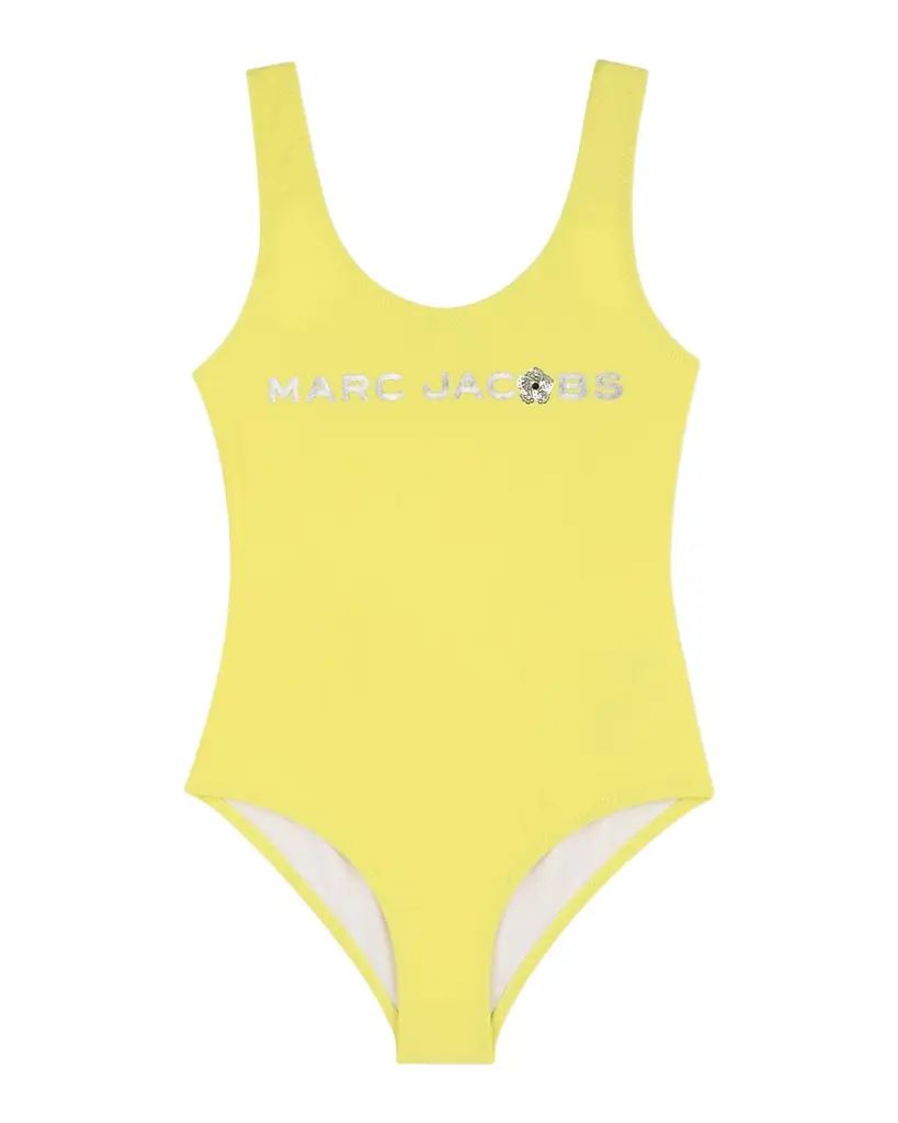 Marc Jacobs Girl 's Logo Cutout-Back One-Piece Swimsuit, Size 8-