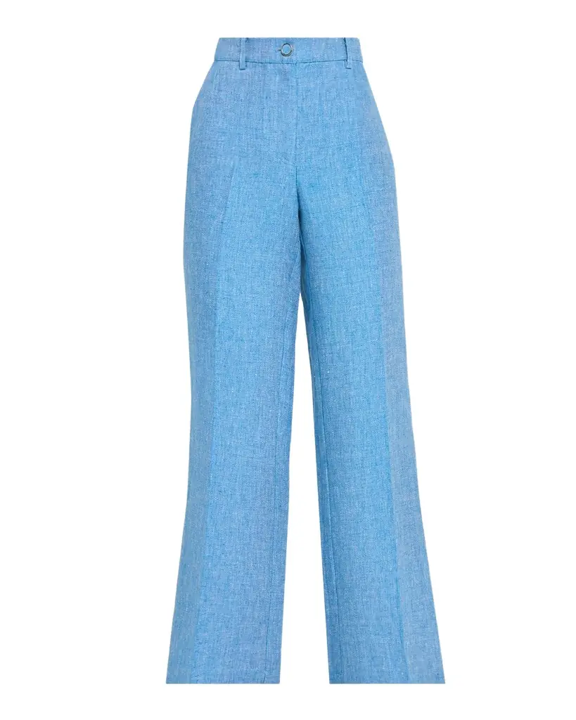 Elie Tahari The Edna Wide-Leg Linen Trousers