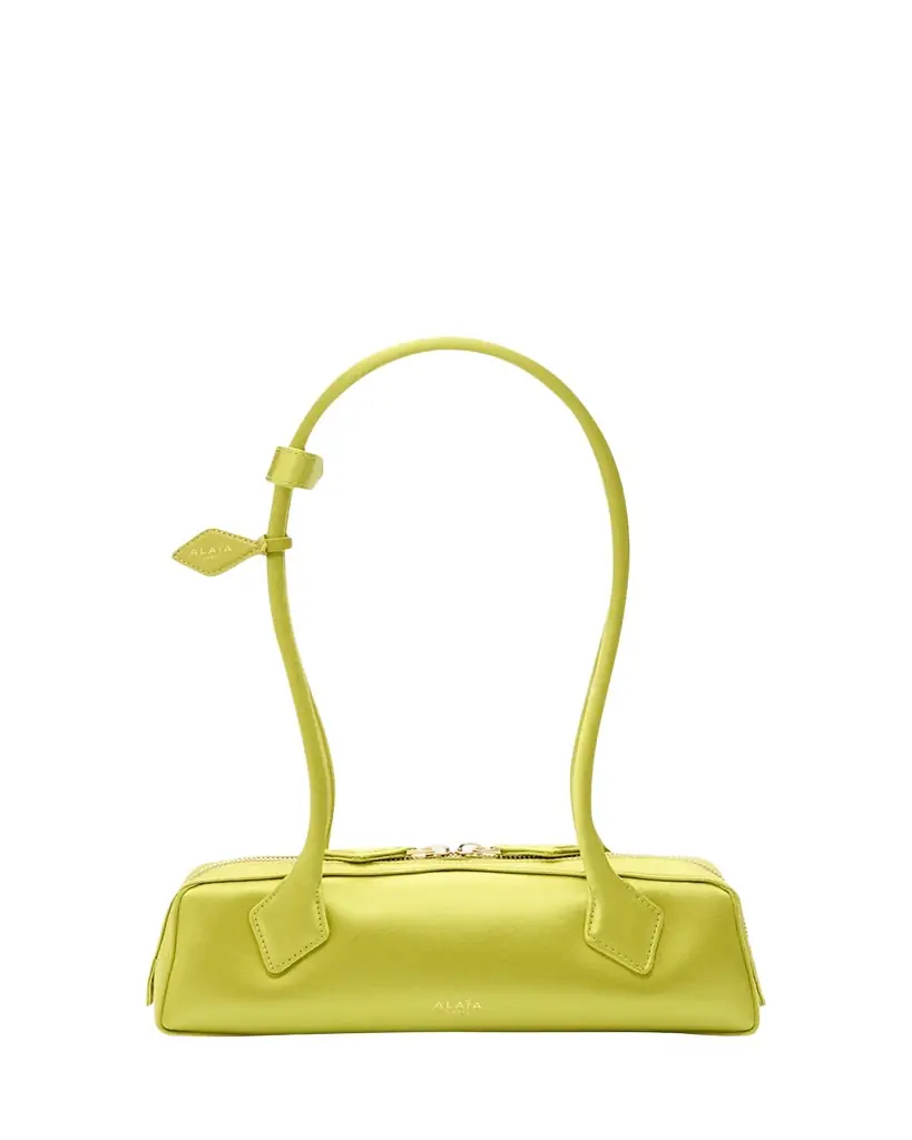 ALAIA Le Teckel Small Silk Satin Shoulder Bag