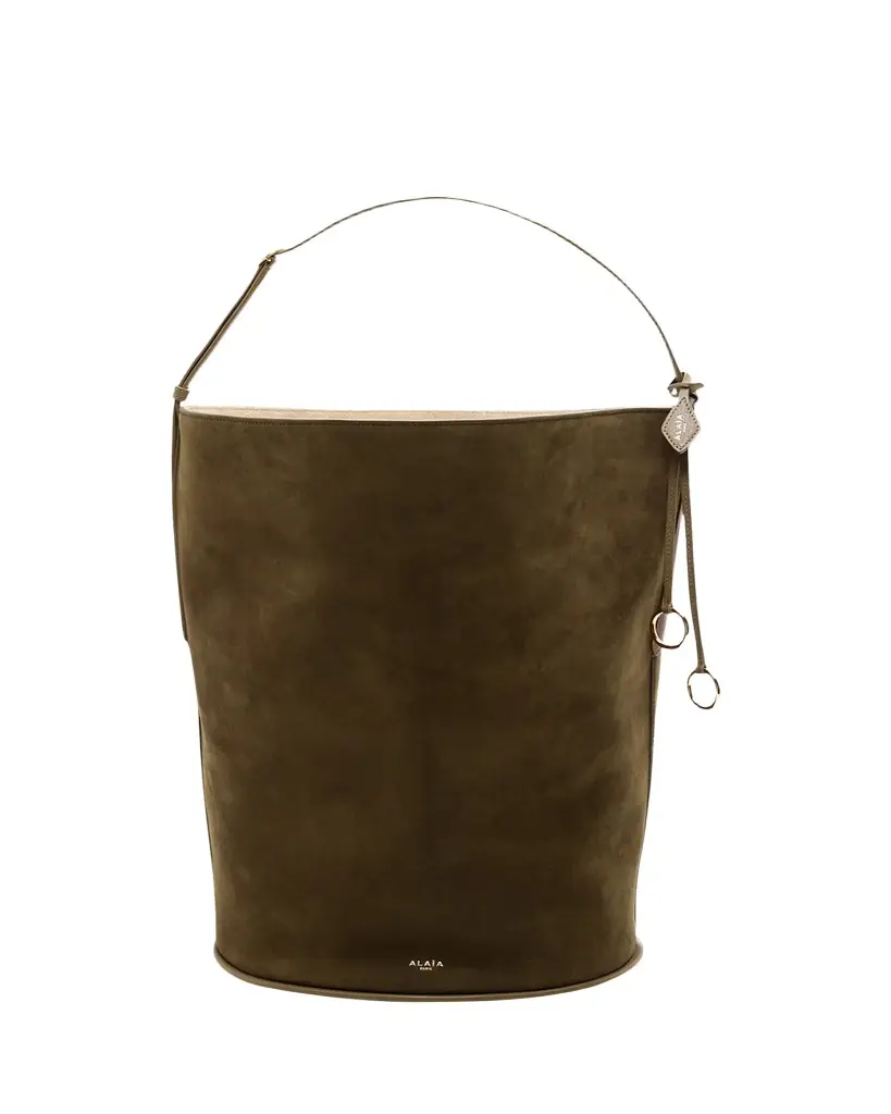 ALAIA Large Suede Hobo Bag
