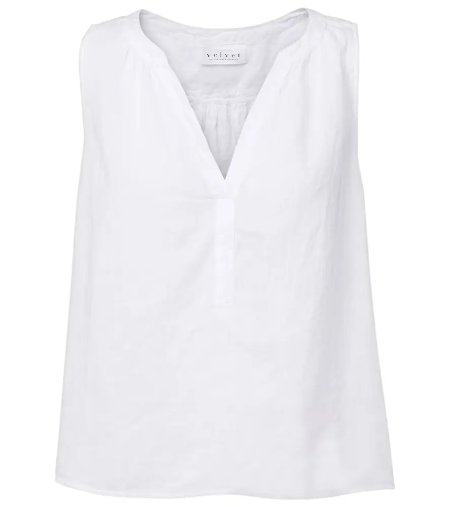 Velvet Tacy linen top