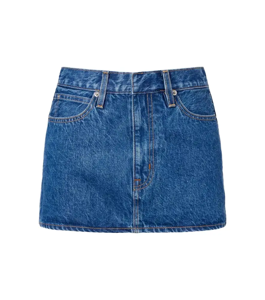 Slvrlake Micro denim miniskirt