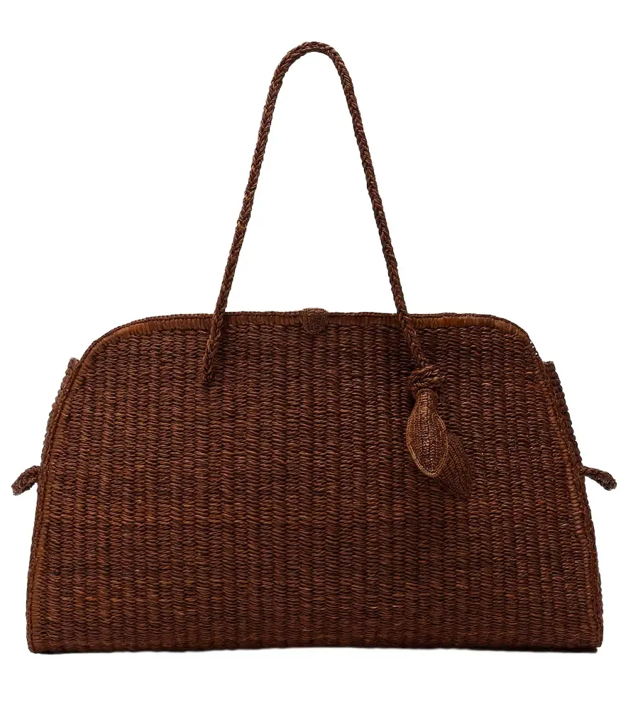 Jacquemus Turismo Large raffia bowling bag