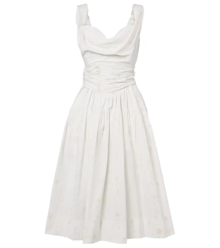 Vivienne Westwood Sunday floral cotton-blend corset dress
