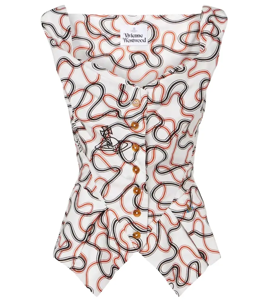 Vivienne Westwood Monday printed cotton top - Women's Clothing