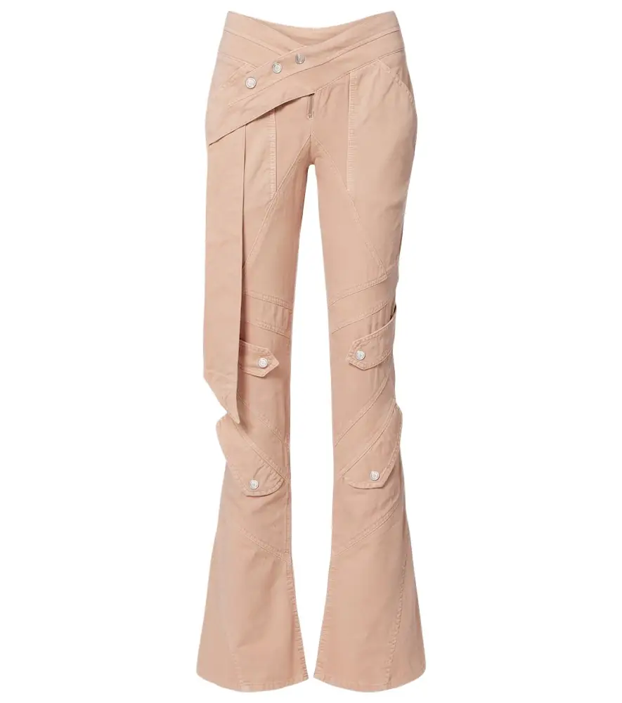 Blumarine Cotton canvas flared pants