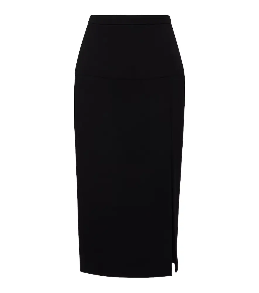 Valentino Virgin wool crêpe pencil skirt