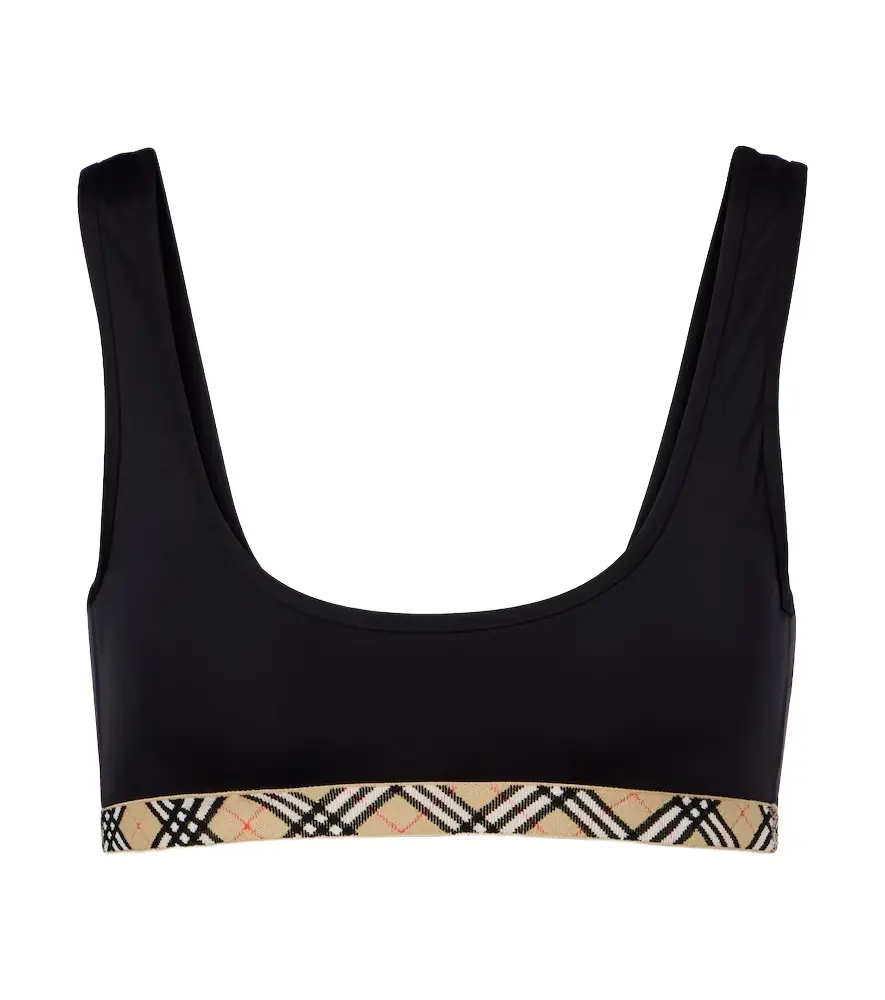 Burberry Check bikini top