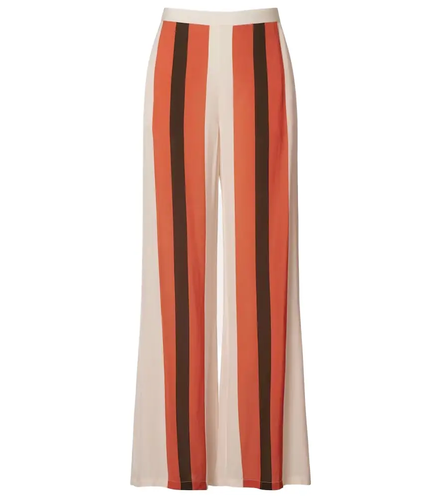 Adriana Degreas Striped wide-leg pants