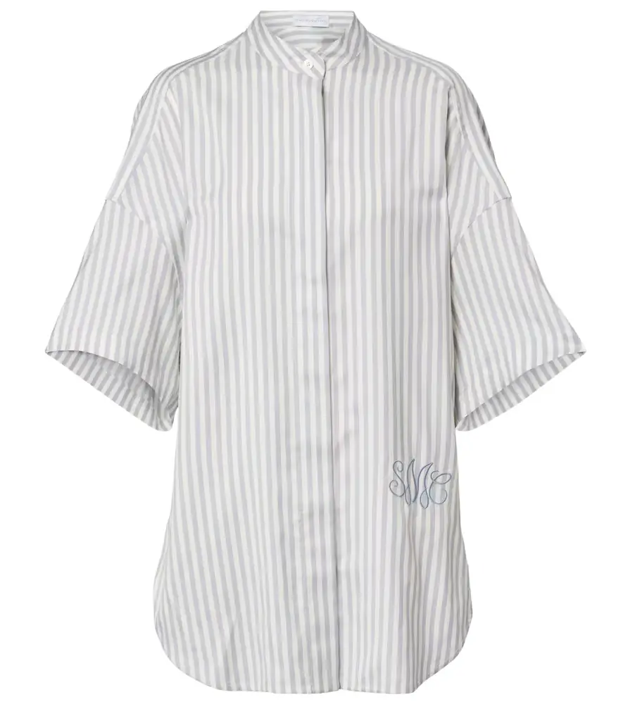 Stella McCartney Striped silk and wool shirt
