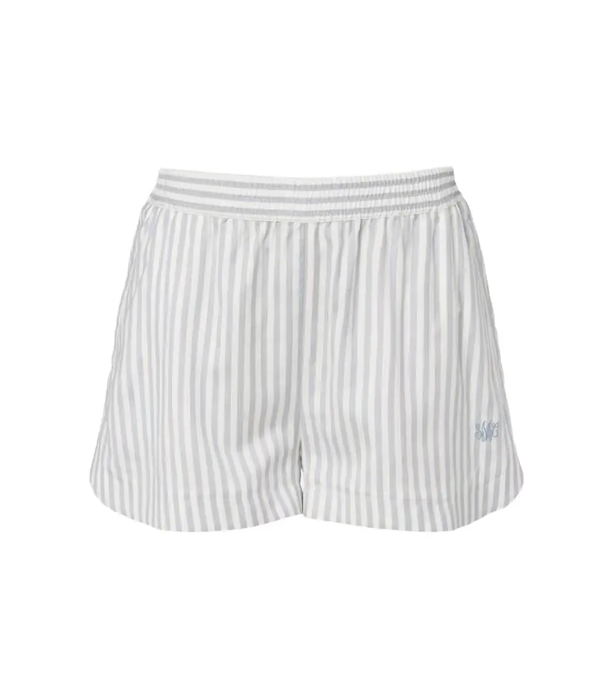 Stella McCartney Silk and wool striped shorts