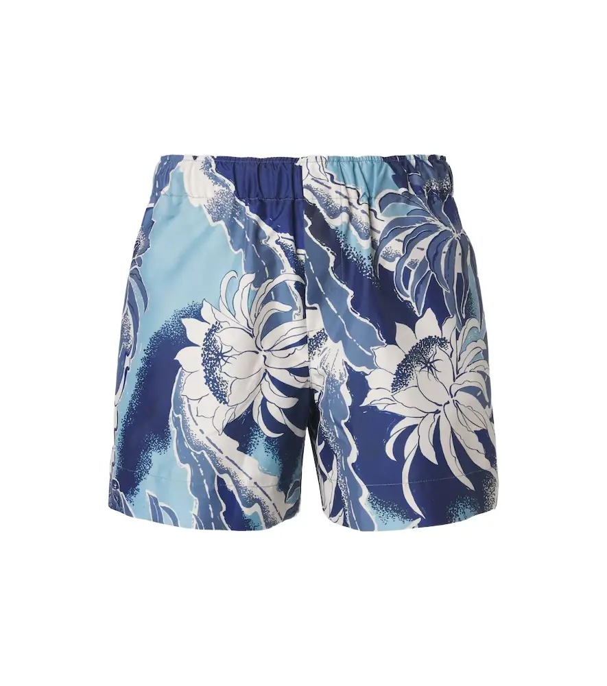 JW Anderson Floral cotton swim trunks