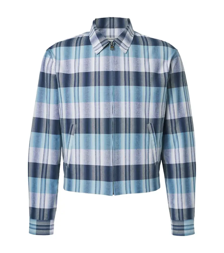 JW Anderson Checked cotton blouson jacket
