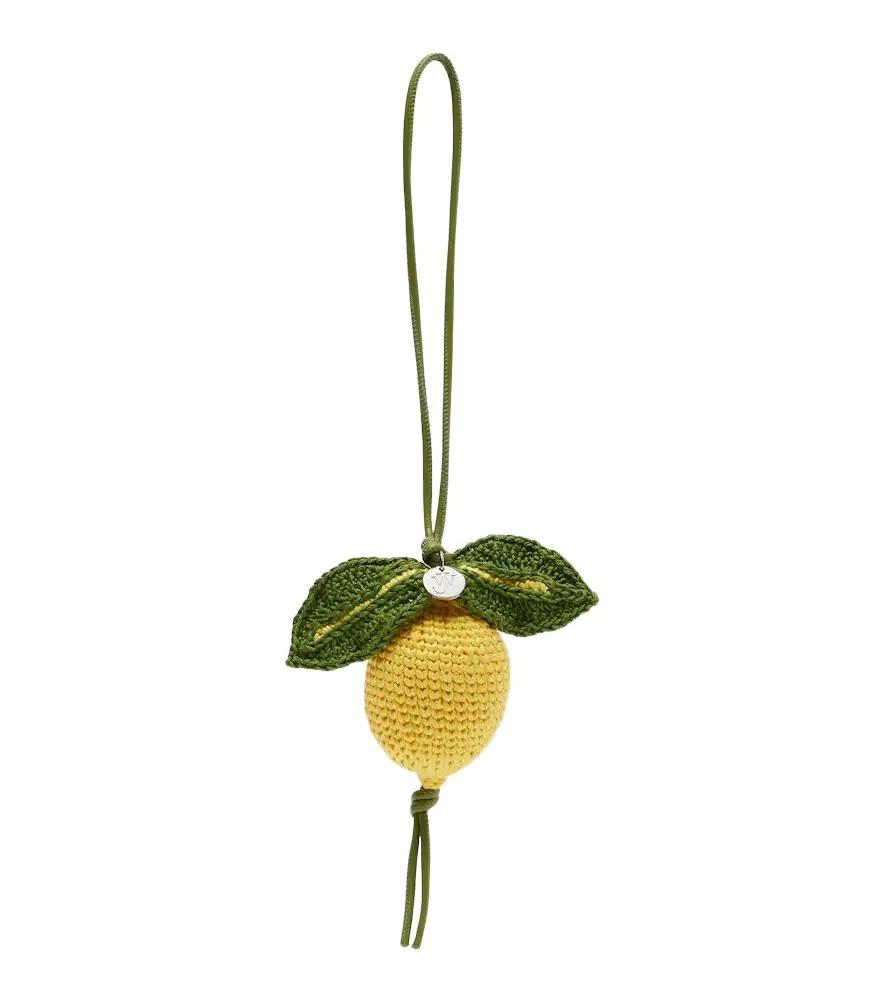 JW Anderson Lemon crochet bag charm