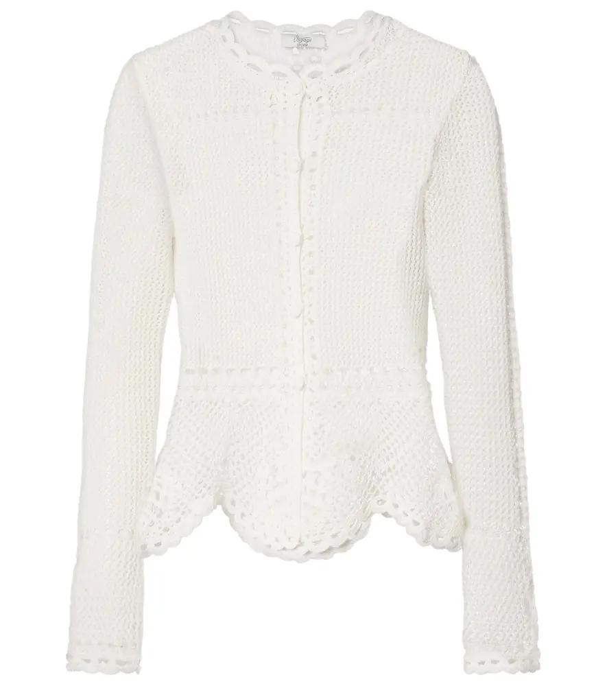 Erdem Crochet cotton cardigan