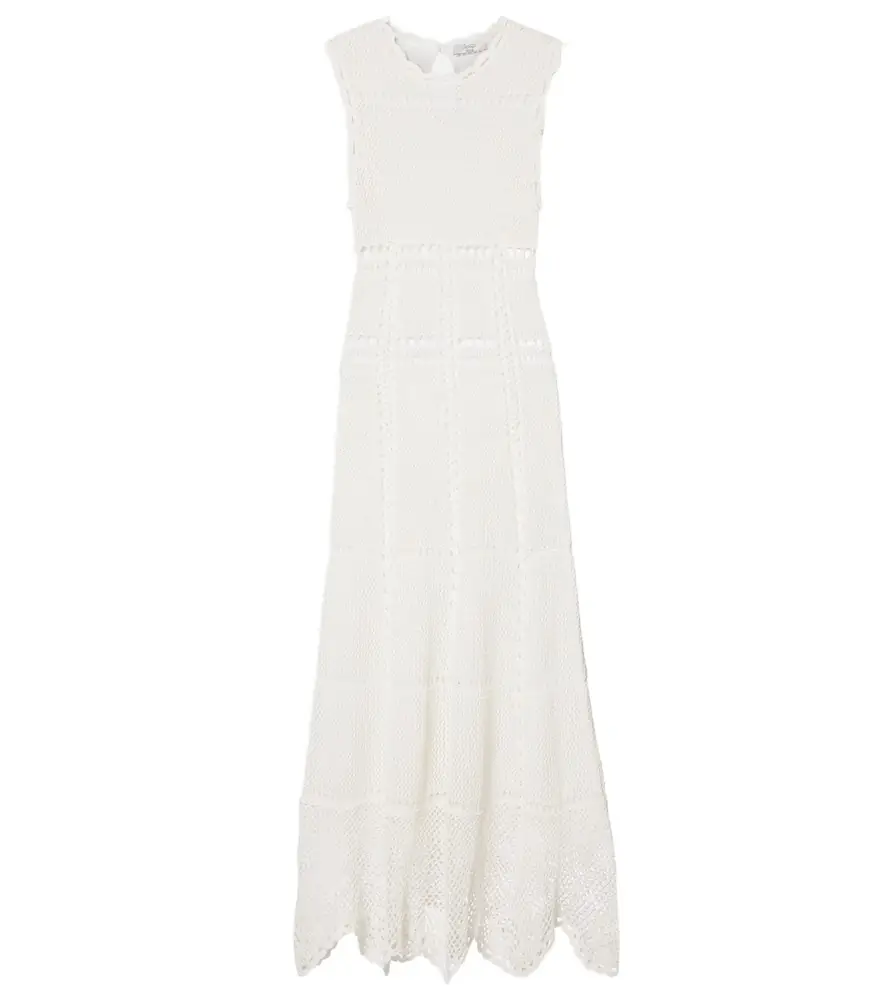 Erdem Crochet cotton midi dress