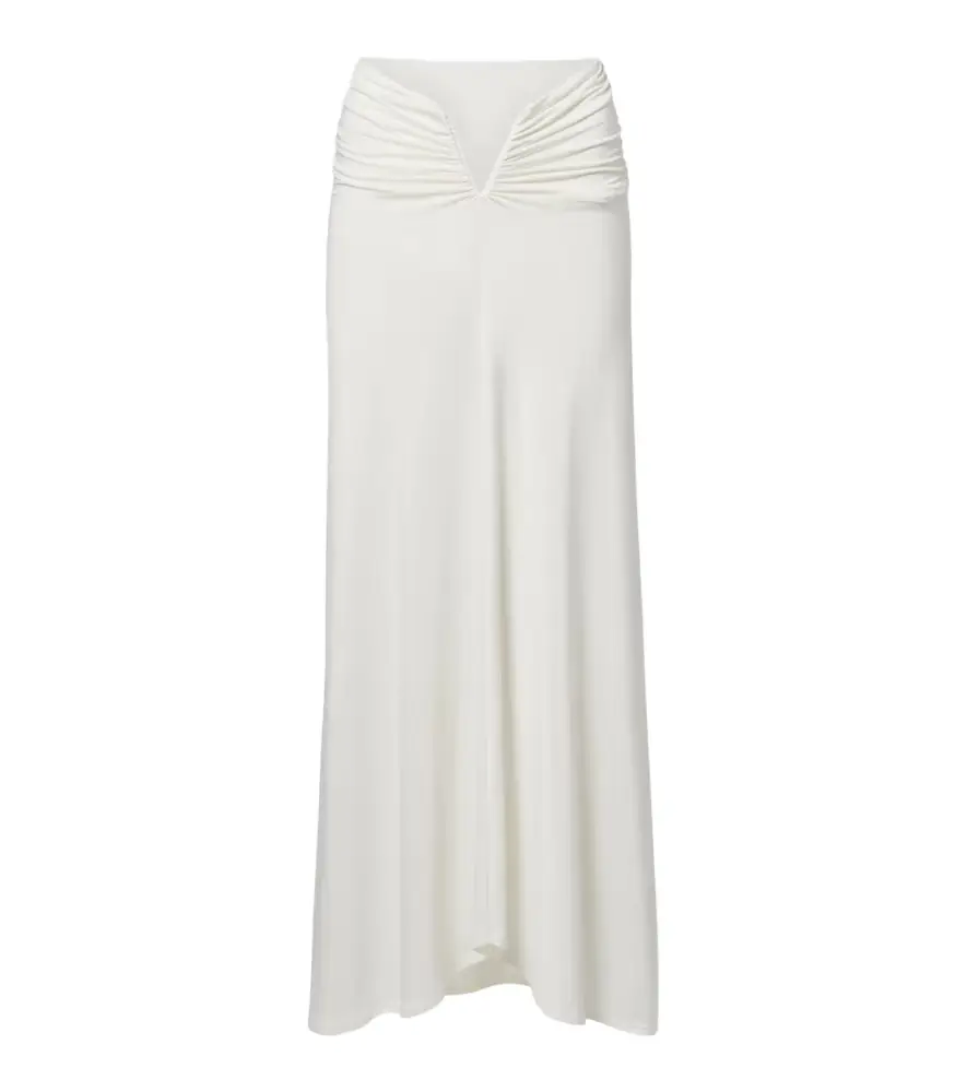 Jade Swim Skyla ruched jersey maxi skirt