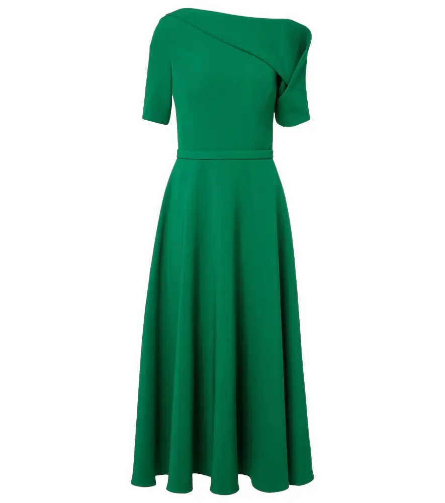 Safiyaa Stephanie draped crêpe cocktail dress