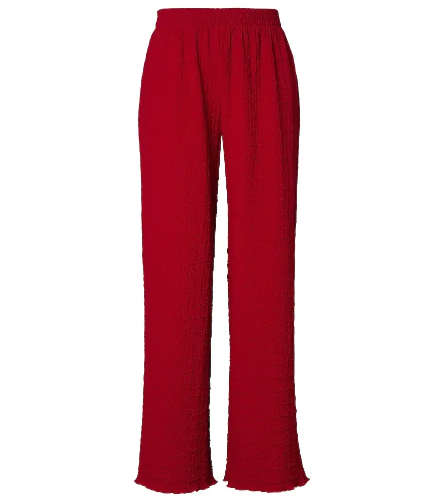 Jade Swim Mika seersucker wide-leg pants