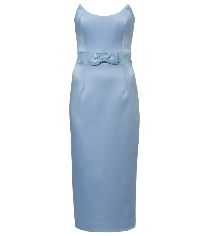 Rebecca Vallance Kai embellished satin bustier dress
