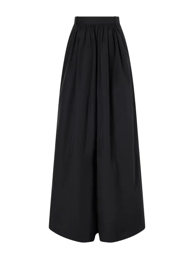 Ralph Lauren Collection Vannesa Pleated Cotton-blend Poplin Wide-leg Pants