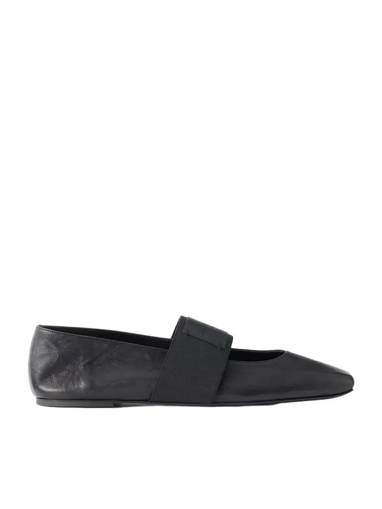 Givenchy Logo-appliquéd Leather Ballerina Flats