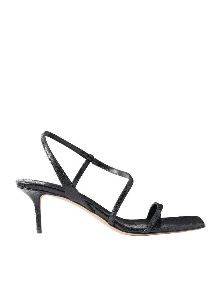 Emme Parsons Delicat Lizard-effect Leather Sandals