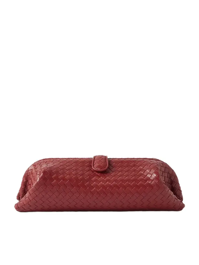 Bottega Veneta Lauren 1979 Intrecciato Leather Clutch
