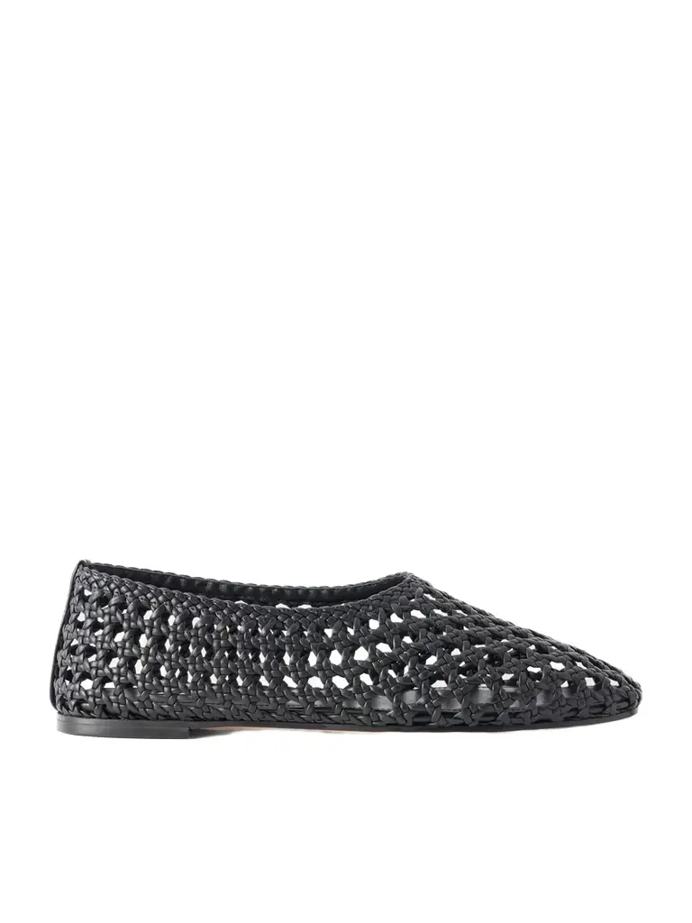 Emme Parsons High Throat Woven Leather Ballet Flats
