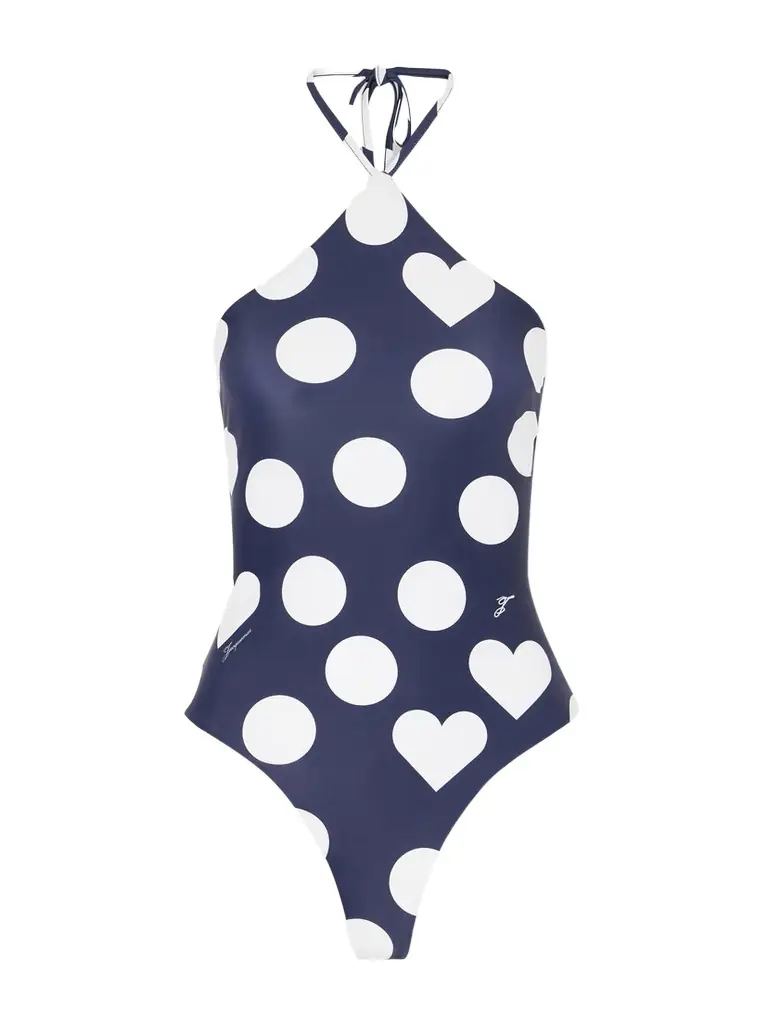 Jacquemus Le Maillot Bastide Polka-dot Swimsuit