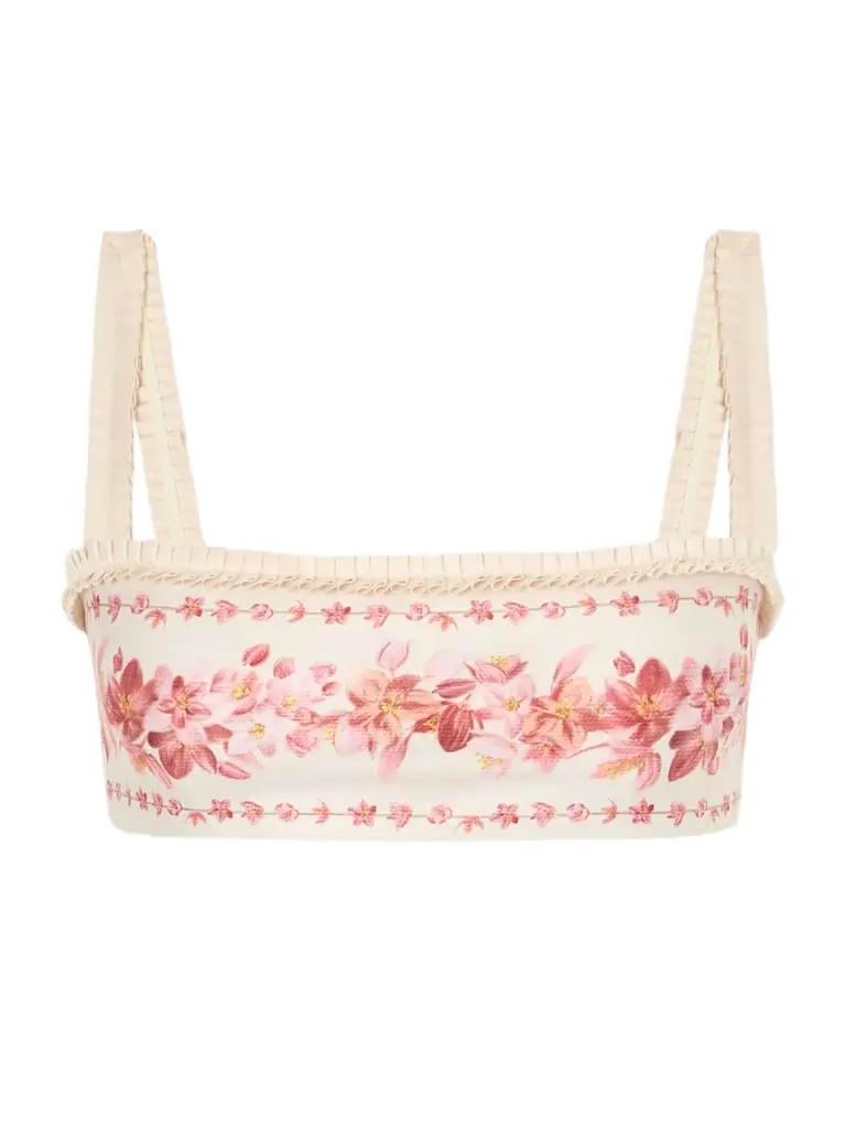 Agua by Agua Bendita Olmo Cauca Floral-print Bikini Top