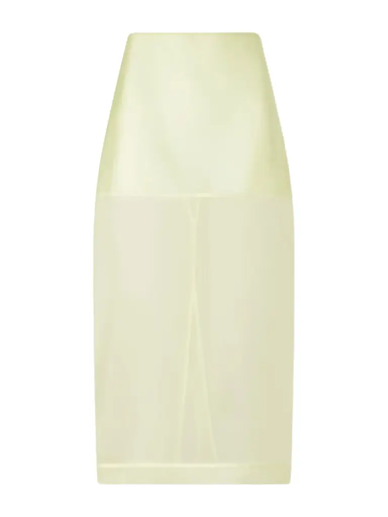 The Frankie Shop Peri Sheer Silk-blend Midi Skirt