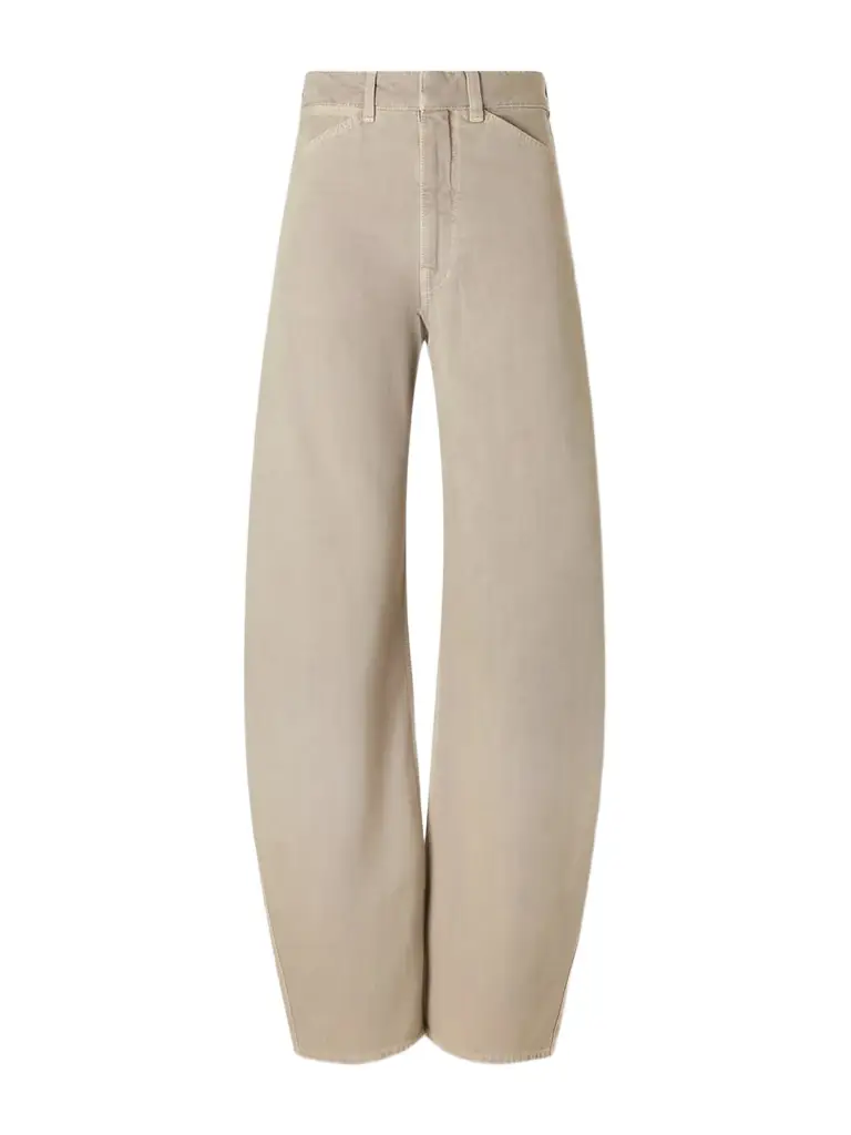 Lemaire High-rise Cotton-twill Wide-leg Pants
