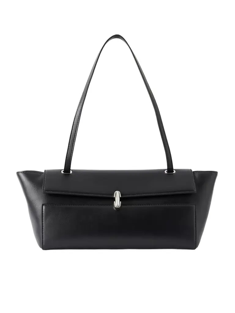 Savette Symmetry Trapeze Leather Shoulder Bag