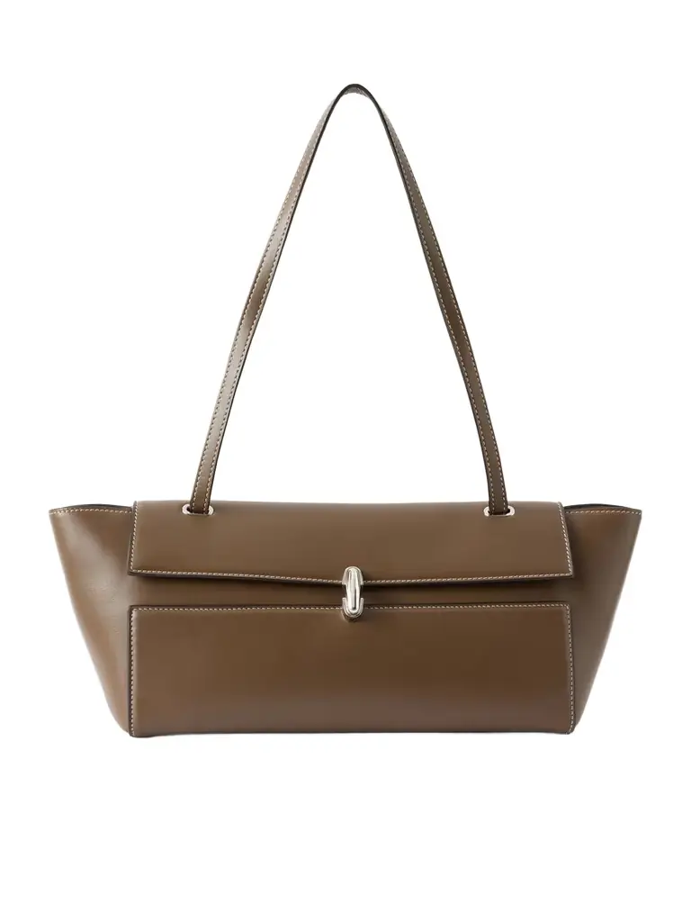Savette Symmetry Trapeze Leather Shoulder Bag