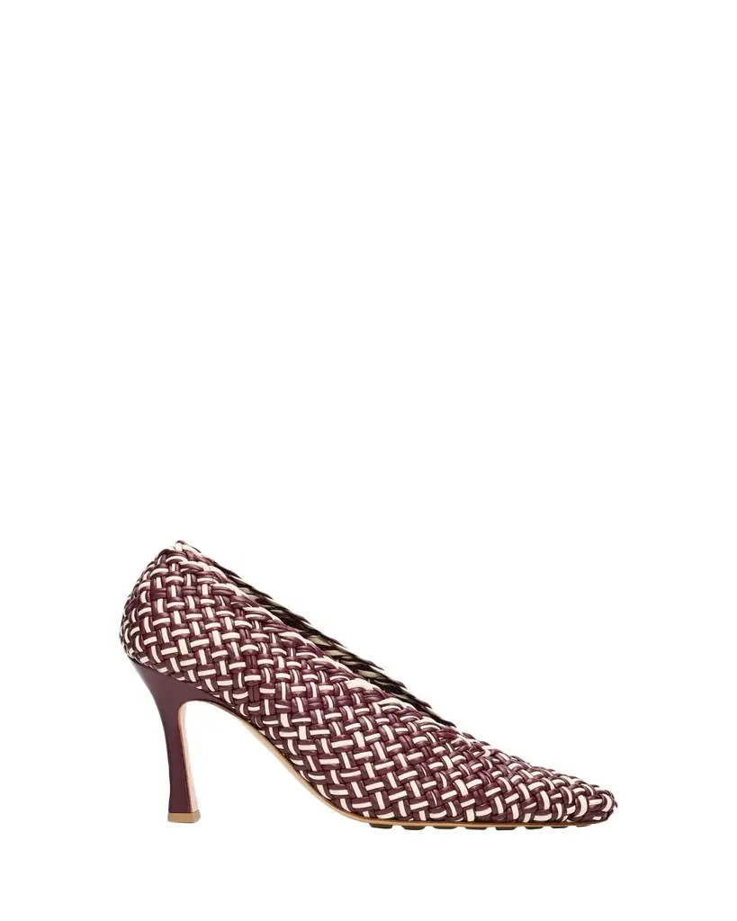 Bottega Veneta 90mm Sofia Intrecciato Leather Pumps