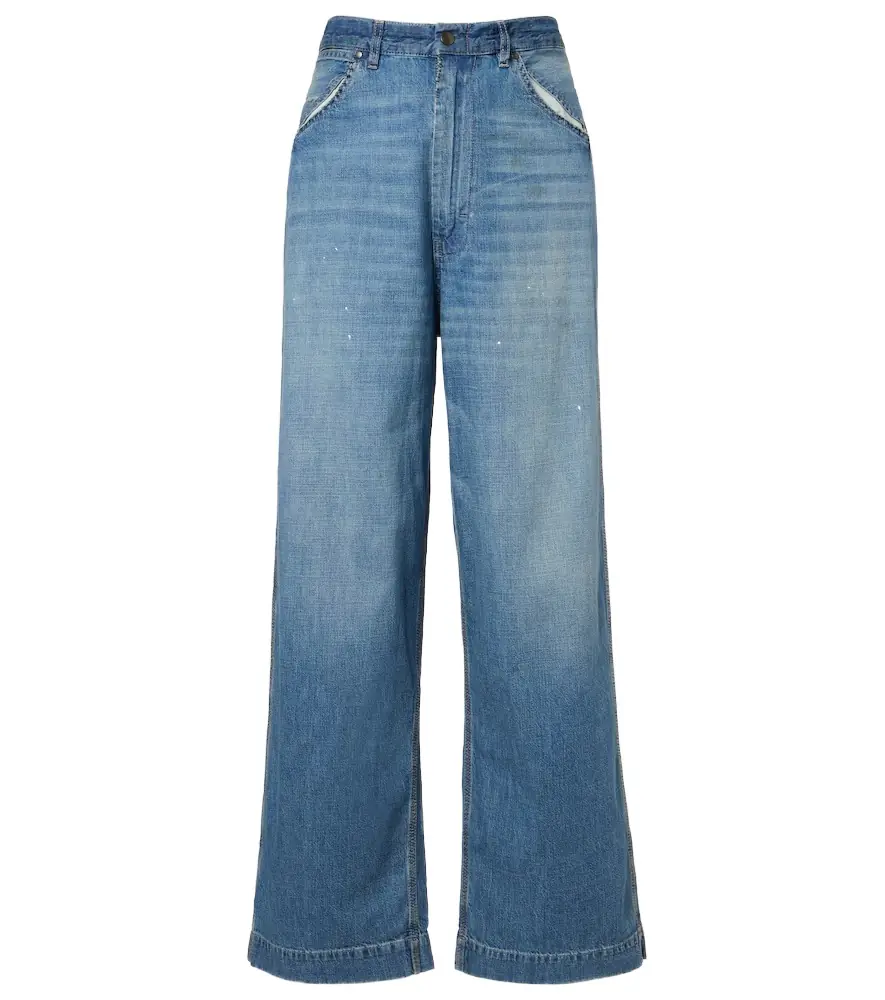 Maison Margiela Distressed wide-leg jeans