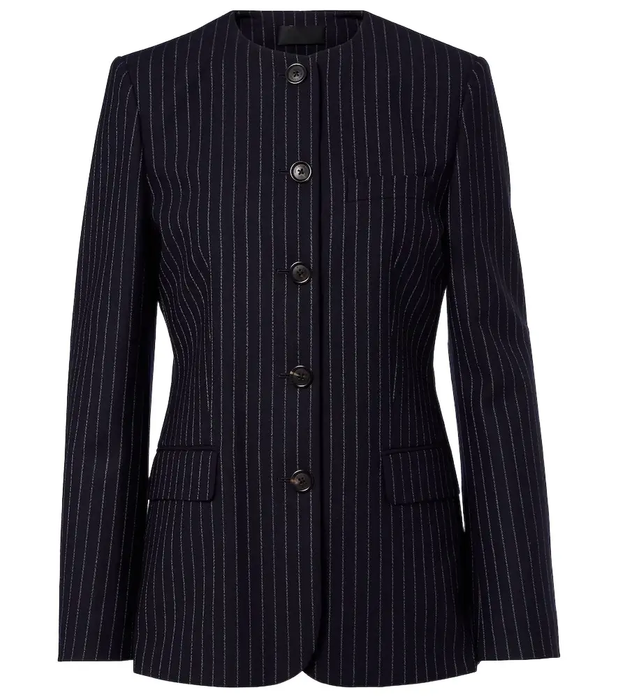 Nili Lotan Gertrude pinstripe virgin wool jacket