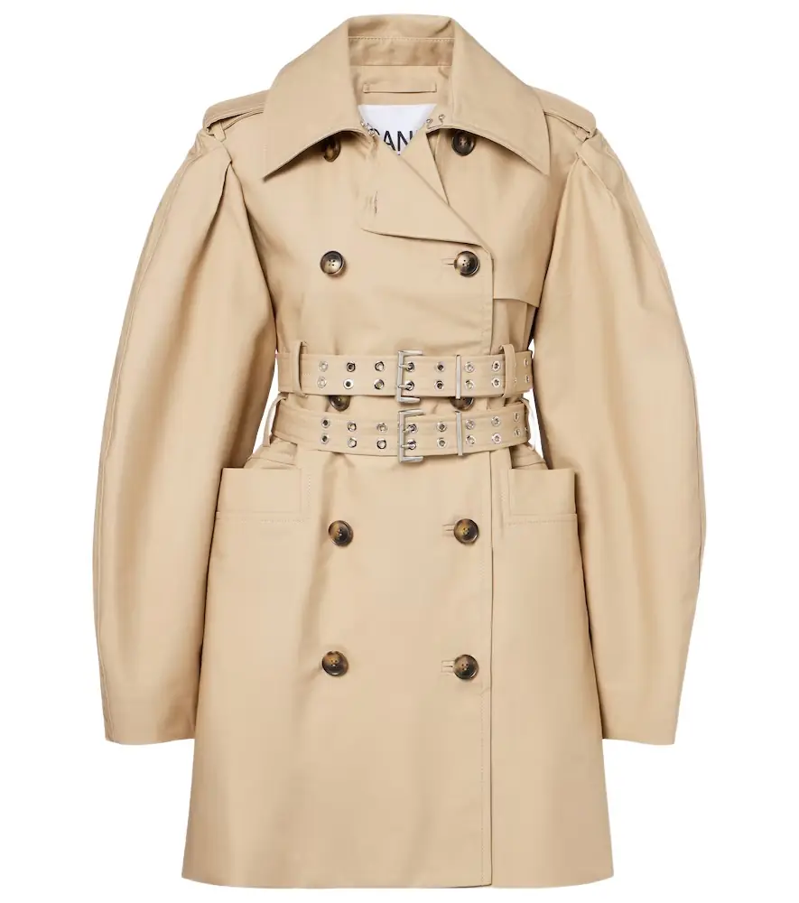 Ganni Cotton trench coat
