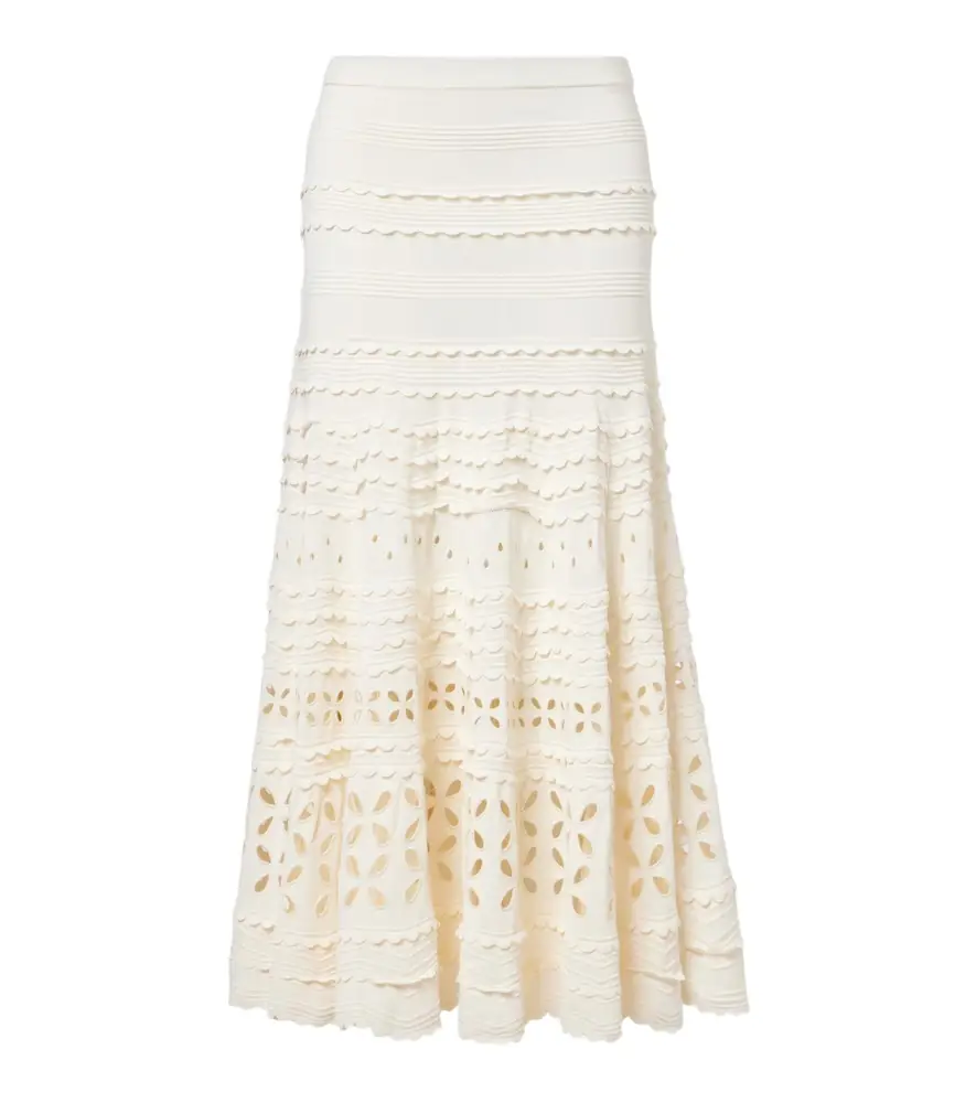 Ulla Johnson Annisa broderie anglaise midi skirt