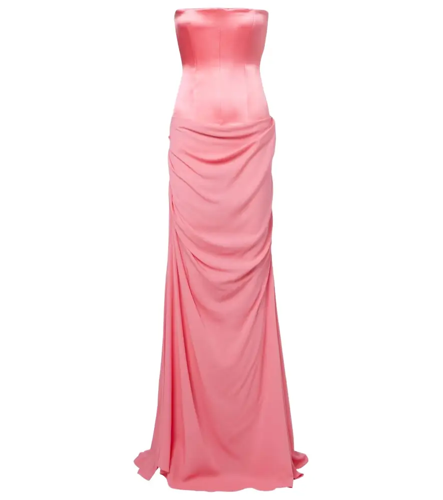 Alex Perry Draped silk gown
