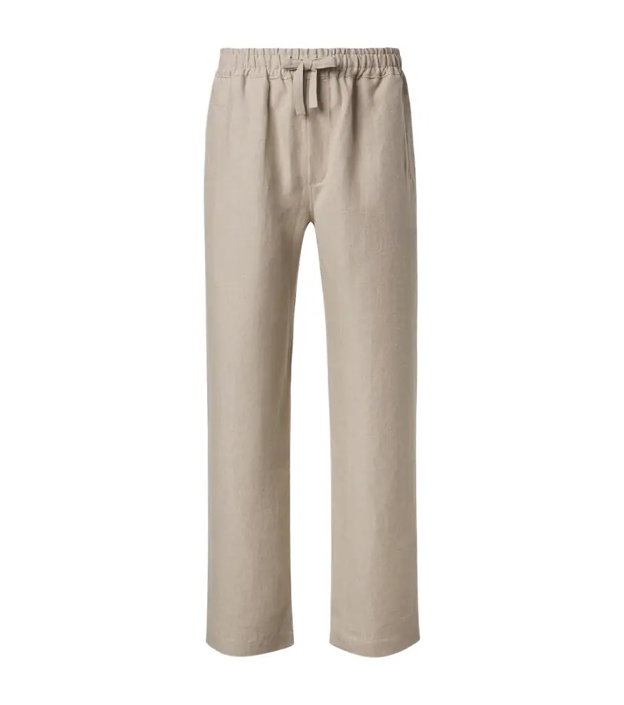 Saman Amel Linen wide-leg pants