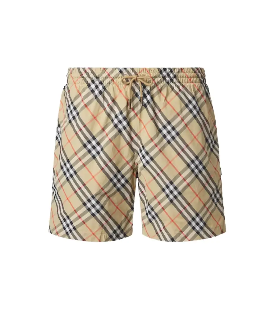 Burberry Check swim trunks