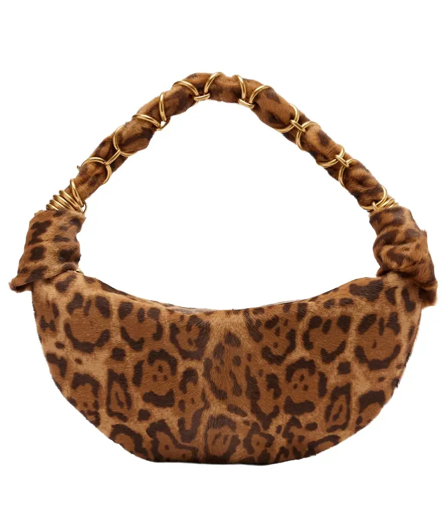 Saint Laurent Amalia Mini calf hair top-handle bag