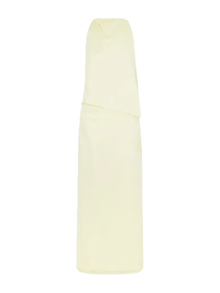 Sportmax Draped Satin Maxi Dress