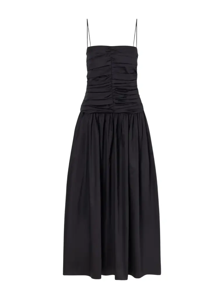 Tove Amina Gathered Organic Cotton Dress