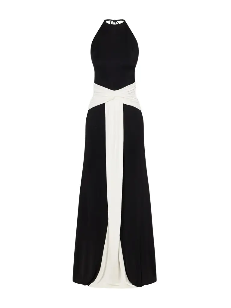 The New Arrivals Ilkyaz Ozel Euphorie In Raven Jersey Dress
