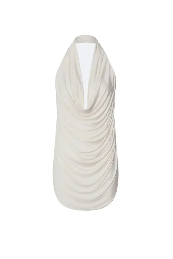 LAPOINTE Jersey Draped Cowl Neck Top