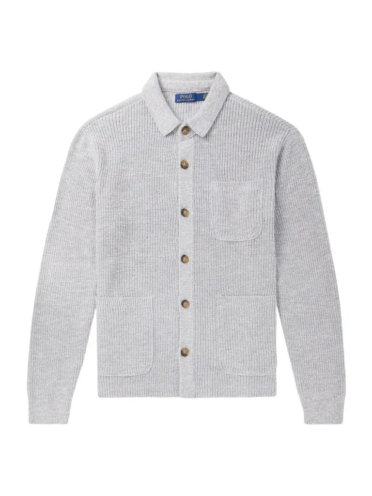 POLO RALPH LAUREN KIDS Ribbed Cotton Cardigan